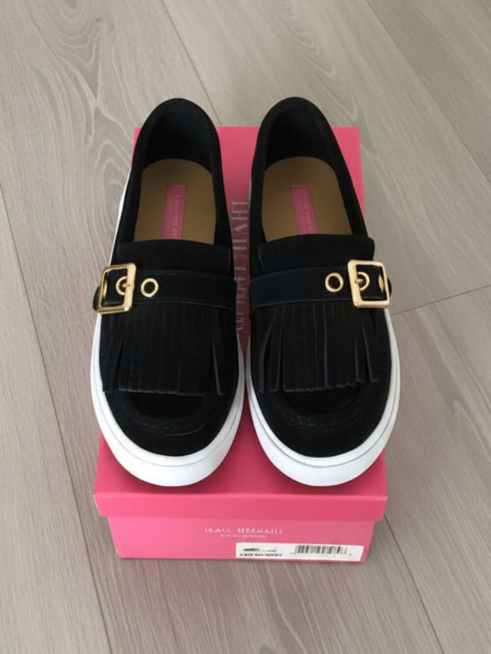 Isaac Mizrahi Black Suede Monroe Sneaker